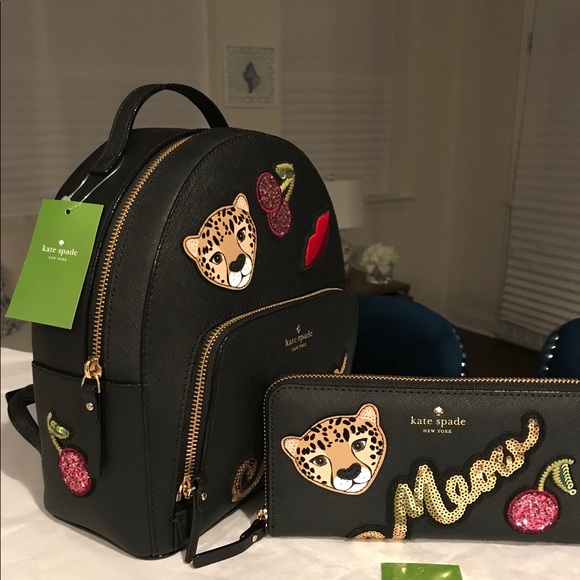 ✨SOLD!✨♠️Kate Spade NEW! Leather Tomi Backpack Bag - Picture 3 of 8